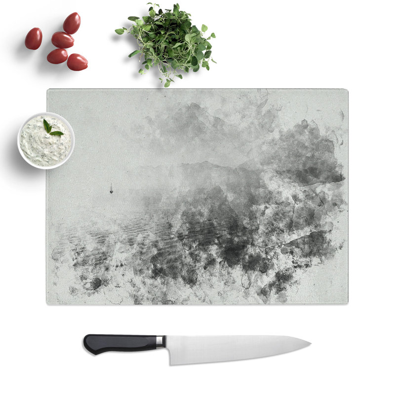 Sailing Boat Vol.2 Watercolour Chopping Board, 28.5cm W x 39cm L