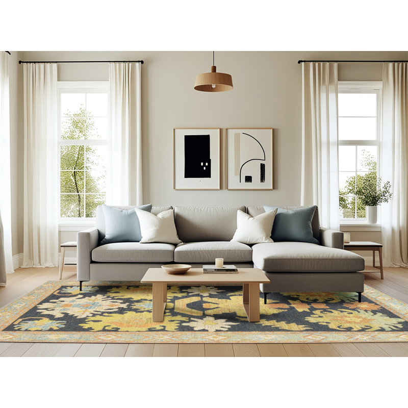Abstract Indoor Rug, Rectangle 6' x 9'