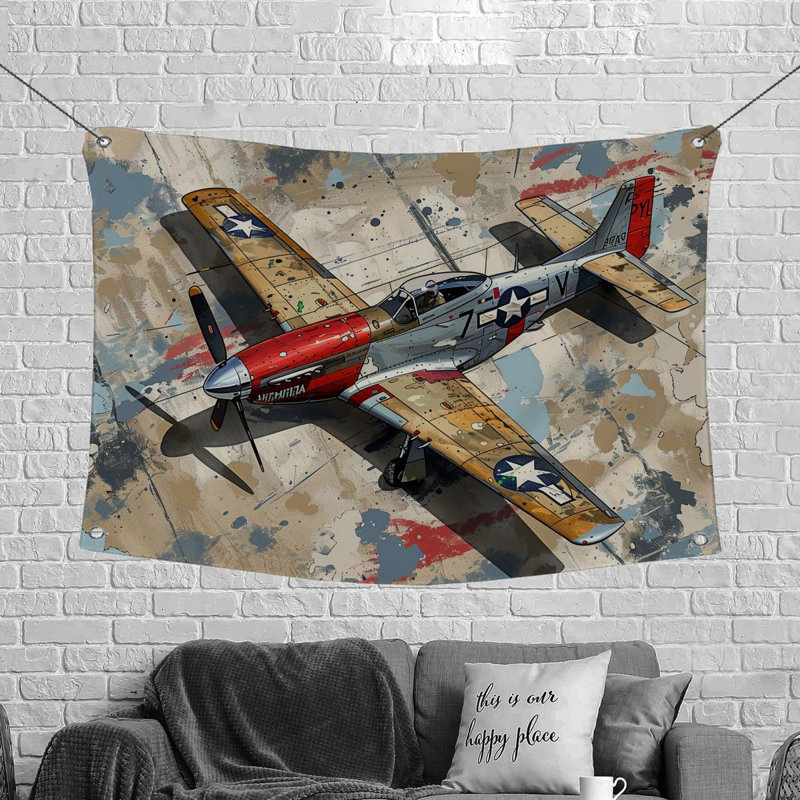 Machine Tapestry - Rod Included, 88" H x 104" W