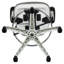 Mid-Back Mesh Ergonomic Drafting Chair with Adjustable Chrome Foot Ring, Adjustable Arms-2033867498-2033867497