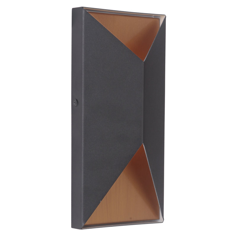 Modern Brass & Black Dimmable LED Wall Sconce