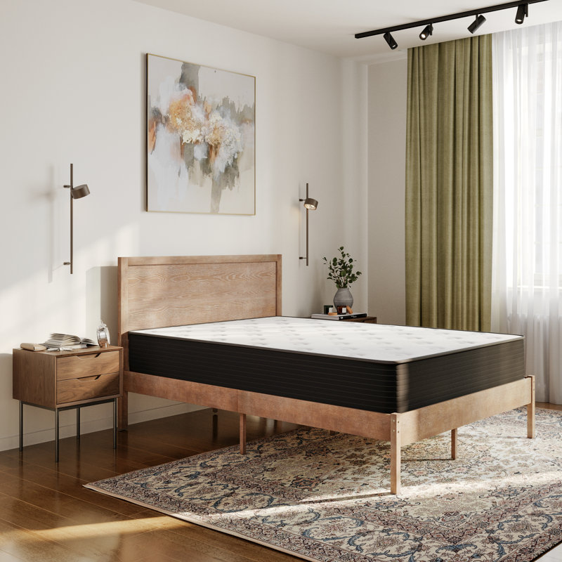 Cooling Gel CertiPUR-US Certified Foam and Pocket Spring Hybrid Mattress in a Box, 10", Queen