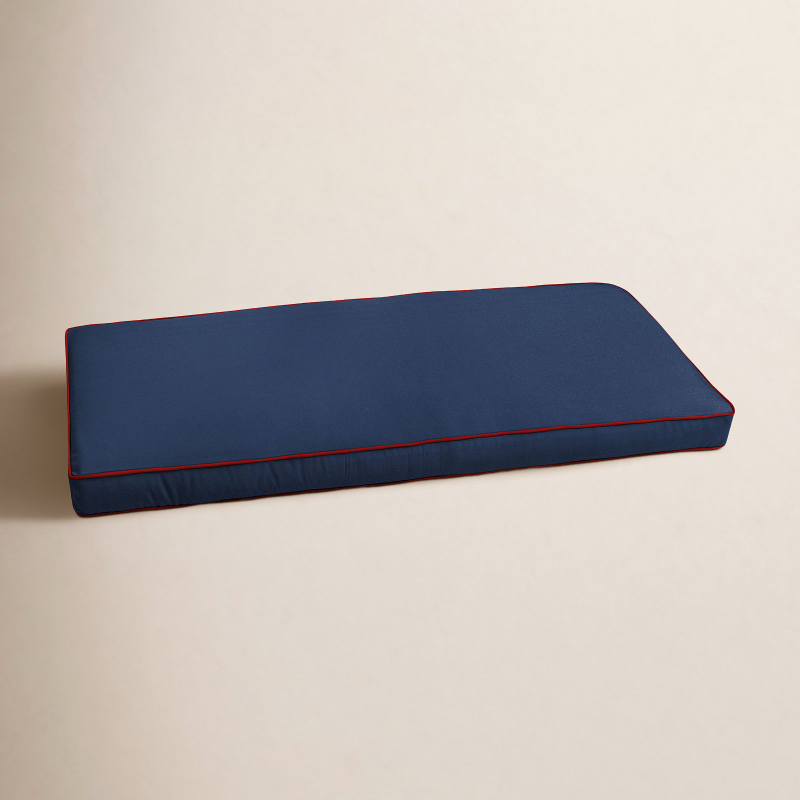 Sunbrella Outdoor Bench Cushion, 2" H x 40" W x 17" D, Canvas Navy Sunbrella® Canvas