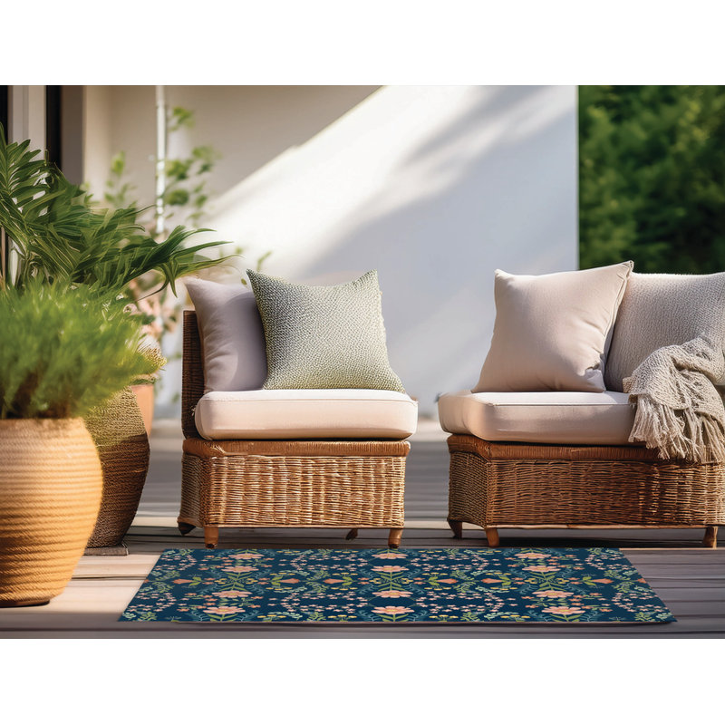 Tapis d'extérieur Cecelia, Rectangle 5 pi x 7 pi