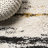 Jubei Modern Bold Strie' Shag Beige/Black/Yellow Rug-507790890