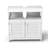 Freestanding Bathroom Cabinet, Under Sink Cabinet Vanity Unit Bathroom Cabinet with 2 Doors, White