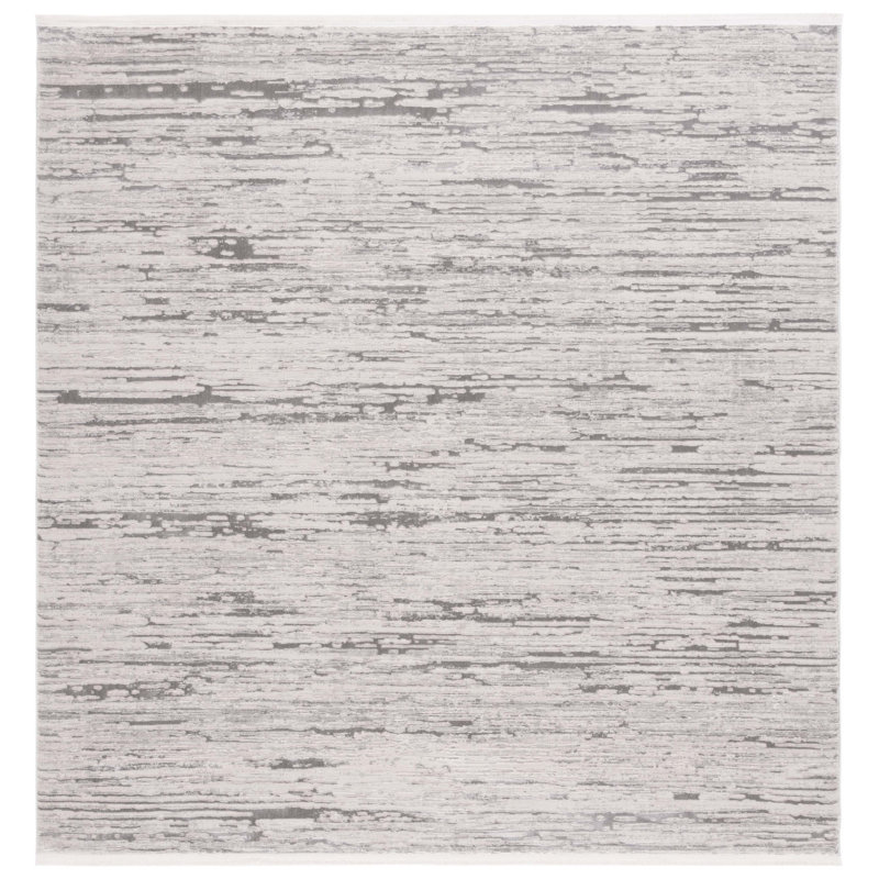 Diamond Performance Abstract Rug, Square 6'7"
