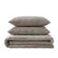 Vera Wang Crushed Velvet Brown Reversible Quilt Set-2028831688