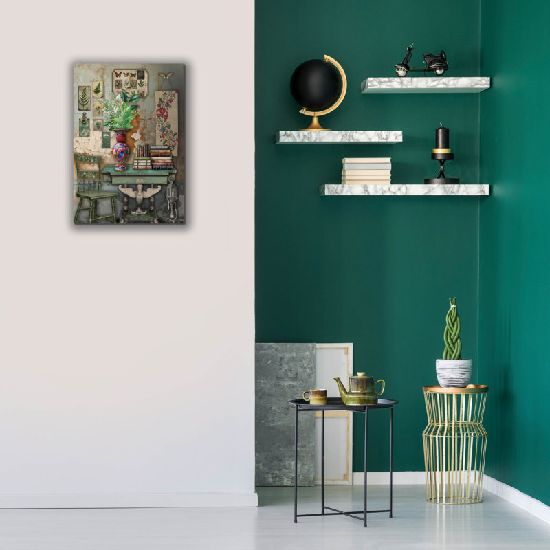 «Room Decor B» par Jean Plout, art mural sur toile, H 26 po x l 18 po x P 0,75 po