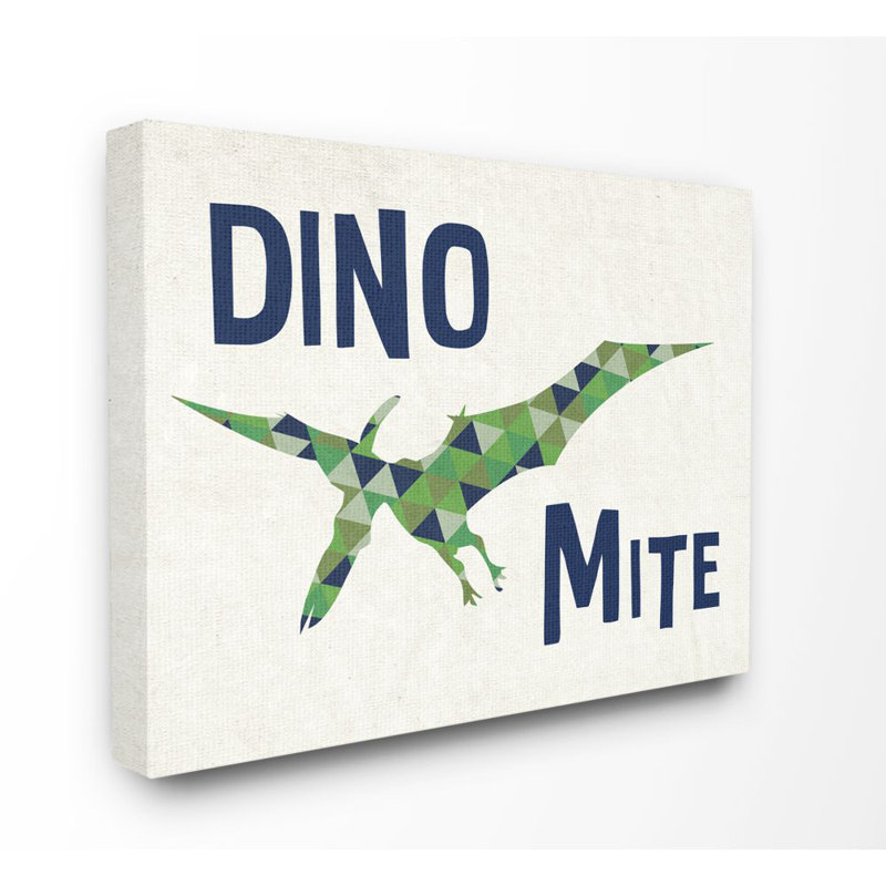 Motif de dinosaures Leithow Dino, Toile tendue, H 36 po x l 48 po x P 1,5 po