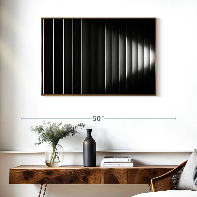 Bublitz Blinds, Floating Frame Gold, 37" X 25"