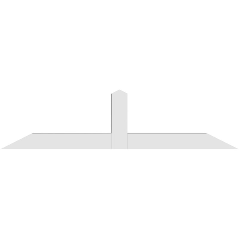 Support à pignon en uréthane Portland Signature, brun clair apprêté, L 60 po x H 15 po, P 2 po x F 4 po