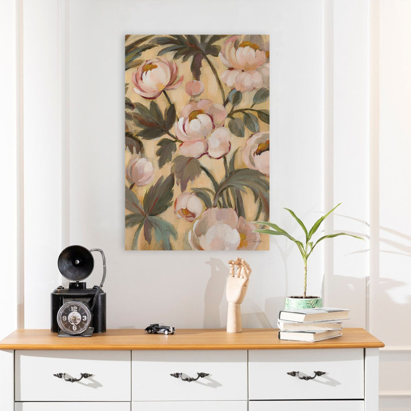 Pivoines traditionnelles et campagnardes II, H 24 po x l 16 po