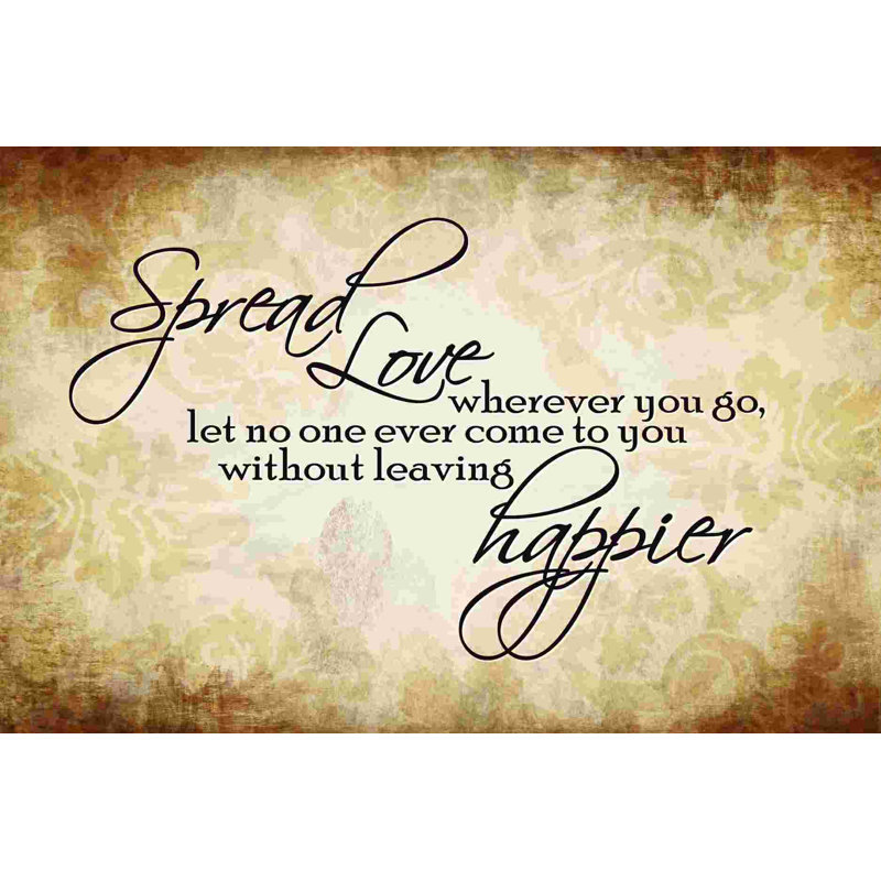 Spread Love - impression sur toile tendue, H 8 po x l 12 po