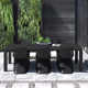 Farrah 118.1'' Rectangular 6 - Person Outdoor Dining Set