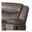 Canapé modulaire inclinable manuel en simili cuir Tavin avec console porte-gobelet