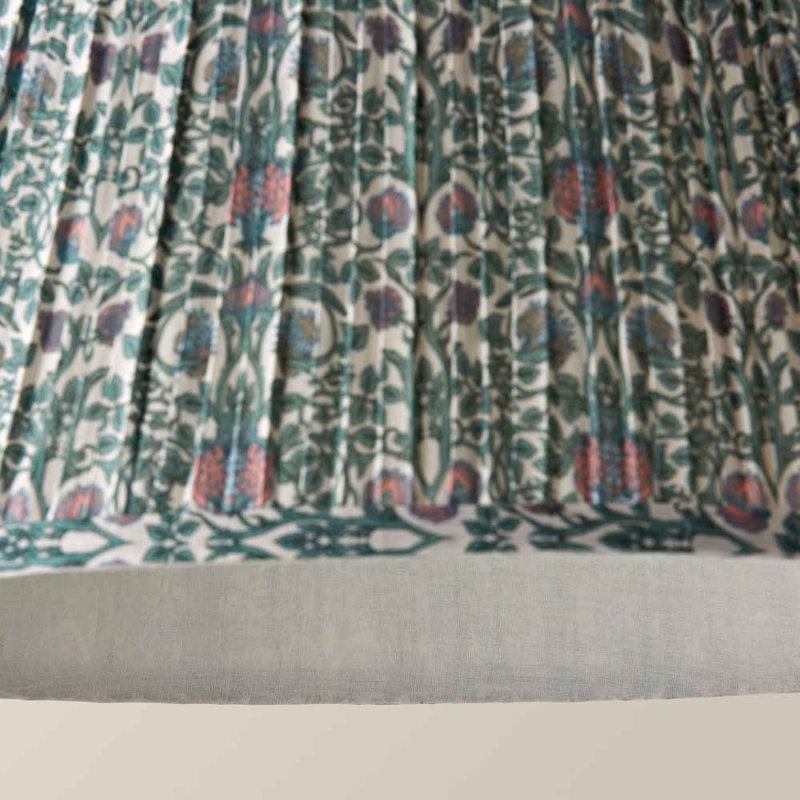 Coakley Linen Blend Empire Lamp Shade ( Slip-On ) in Blue, 25cm H x 45cm W x  45cm D