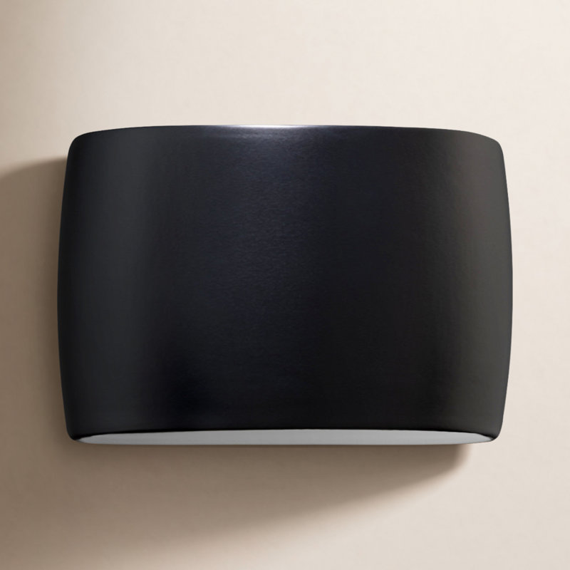 Plafonnier encastré d'extérieur Logan H 9,75 po, Noir mat carbone, H 9,75 po x l 16 po x P 4 po, DIRIGÉ