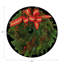Christmas Wreath Vegan Leather Round Pebble Placemat-536980164