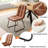 Costner 7 Piece Retangular Dining Set, Oak Finish Table And Upholstered Chairs-126696965-126696966