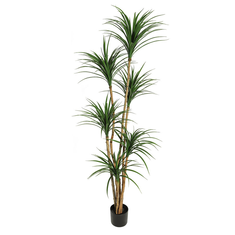 Arbre Dracaena artificiel en pot 6 pi - plante artificielle réglable pour le salon. Bureau ou chambre de bébé