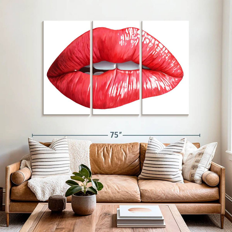 Shuttleworth Lip Biting, 42" H x 65" W