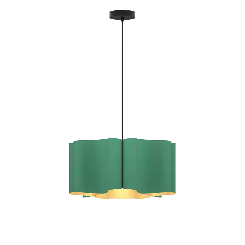 Luminaire suspendu simple 1 lumière Paulina, Essence légère