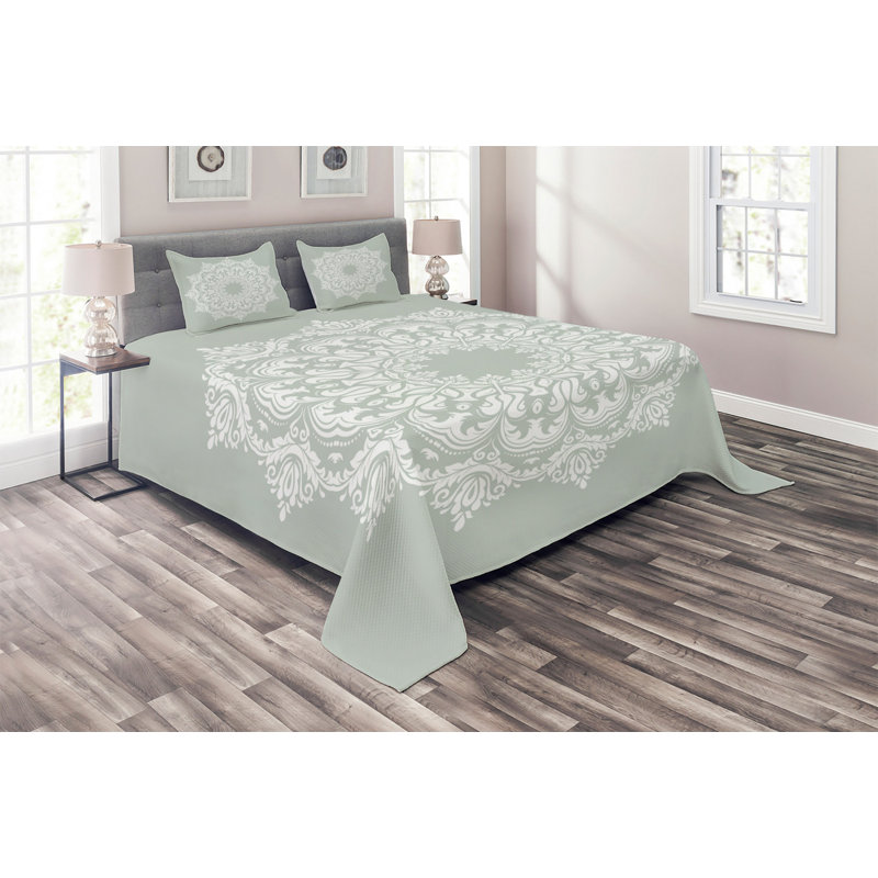 Traditional Damask Coverlet