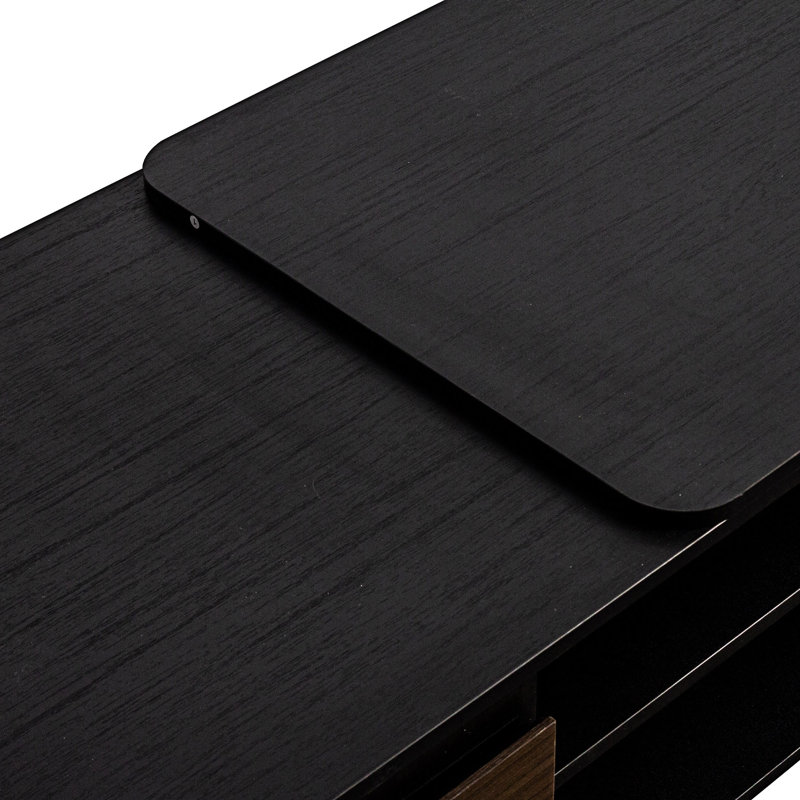 Table basse extensible avec tiroirs