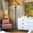 64"H Tiffany Style Floor Lamp with Stained Glass Shade and Resin Base-1023257593