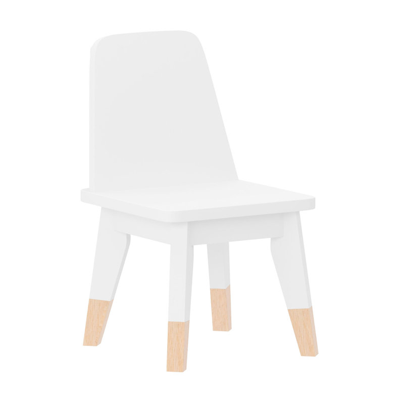 Kids 4-Piece Wood Seating Set With Table, 2 Chairs, And Bench Seat For 2, White