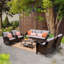 6 Piece 7 - Person Outdoor Seating Group with Cushions