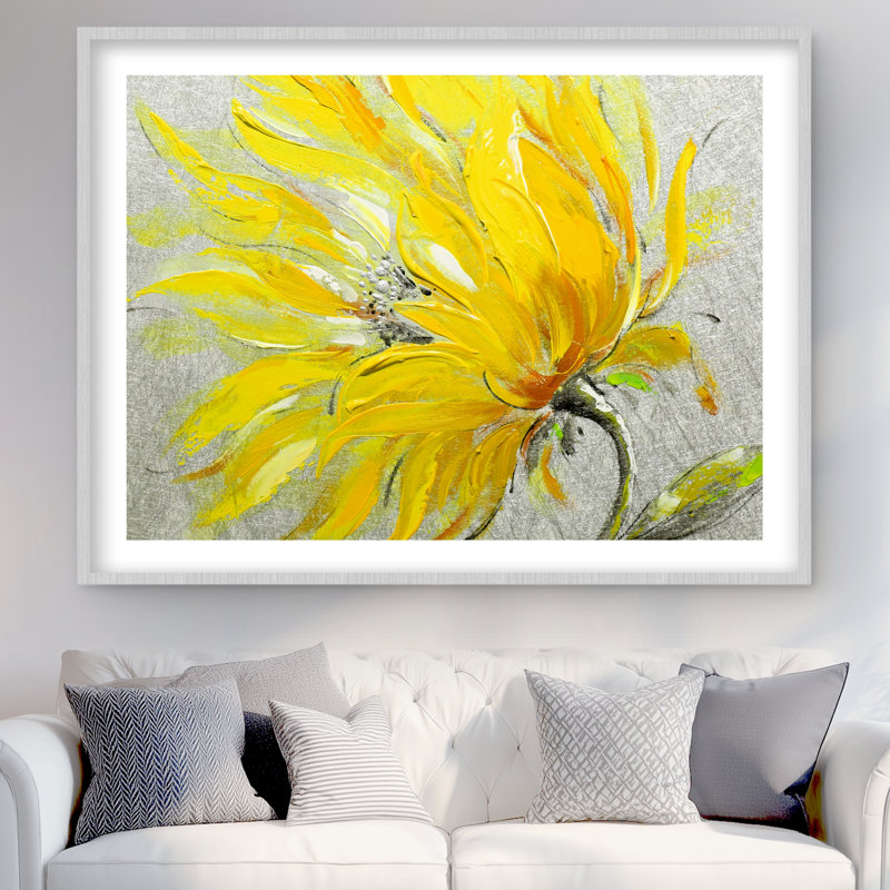«Yellow Flower», reproduction botanique encadrée