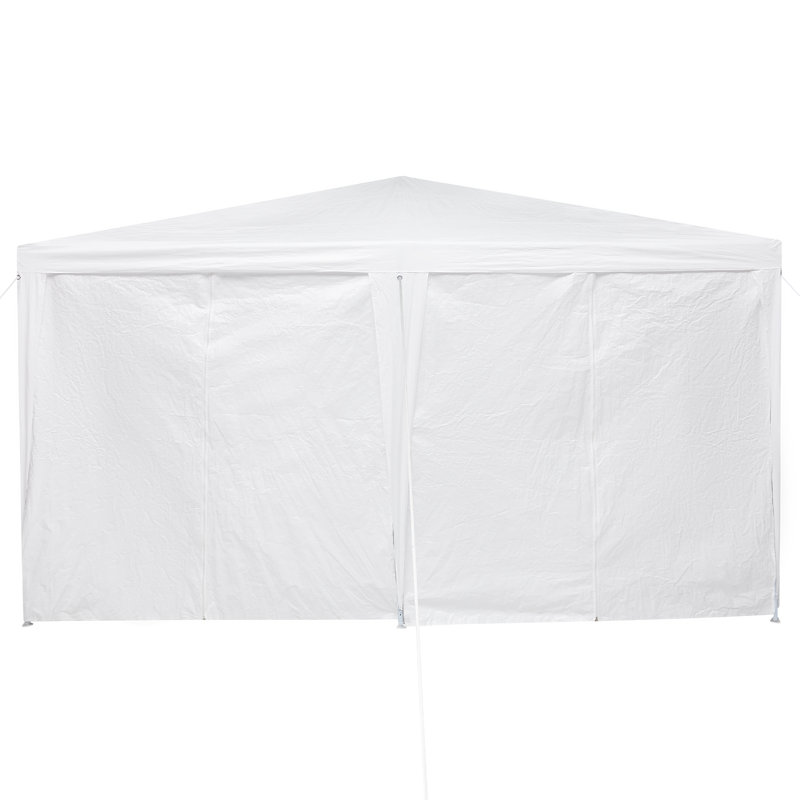 Tente de réception vidaXL 314,96 x 157,48 x 104,72 po en polyéthylène blanc, Blanc, 26,2 pi. X P 13,1 pi.