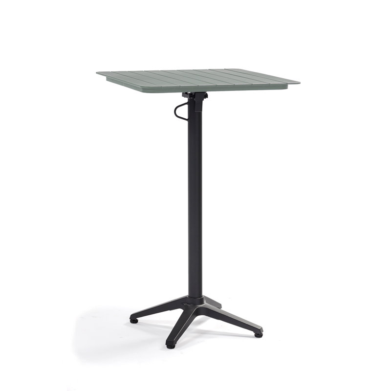 Reiban Square Outdoor Bar Table - 67 cm W 67 cm D, stone grey