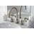 Kingston Brass NuWave Two-Handle 3-Hole Deck Mount Widespread Bathroom Faucet with Brass Pop-Up Drain-57651950