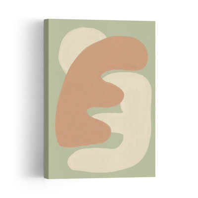 Blush Form Study Contemporary Elegant Minimalist Wall Art Print