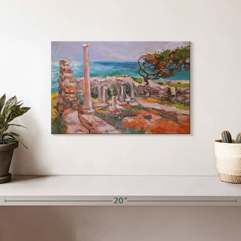 Colonnes de la mer Égée, H 8 po x l 12 po