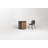 4 Quarter Round Marble Top Solid Wood Base Dining Table-90927567-90927571