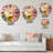 Retro Pink and Vintage Gold Bliss II - Abstract Collages Wall Clock-68927307