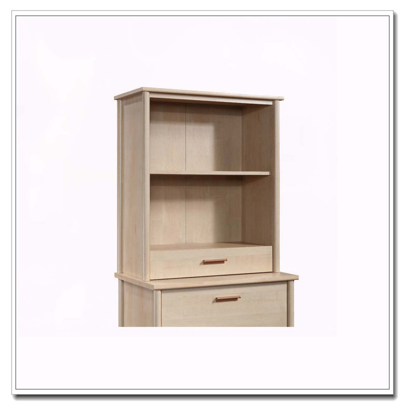 Library Hutch, Brown Finish