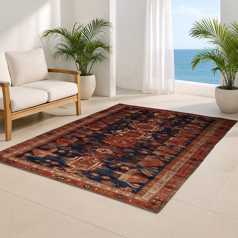 Tapis turc intérieur et extérieur brun, Rectangulaire 2 pi x 3 pi
