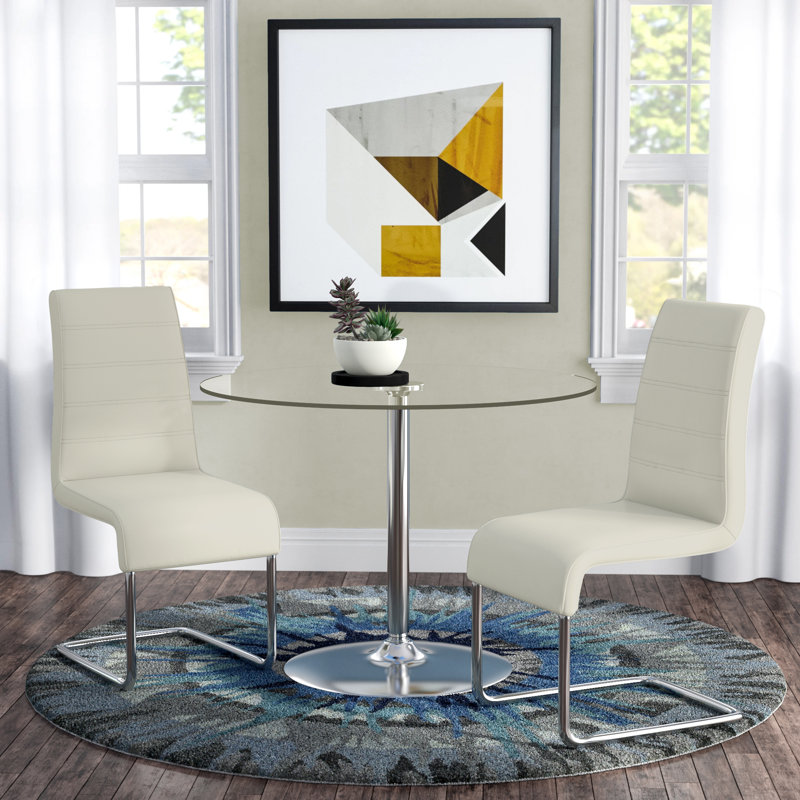Coetta Tufted  Side Chair, White