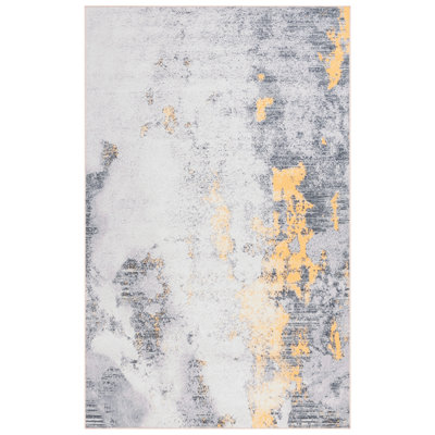Tapis gris / doré Bennita 803