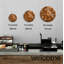 Horloge murale en bois rustique - illusion de cube 3D géométrique - motif carré brun pour le salon-471314580-471314570