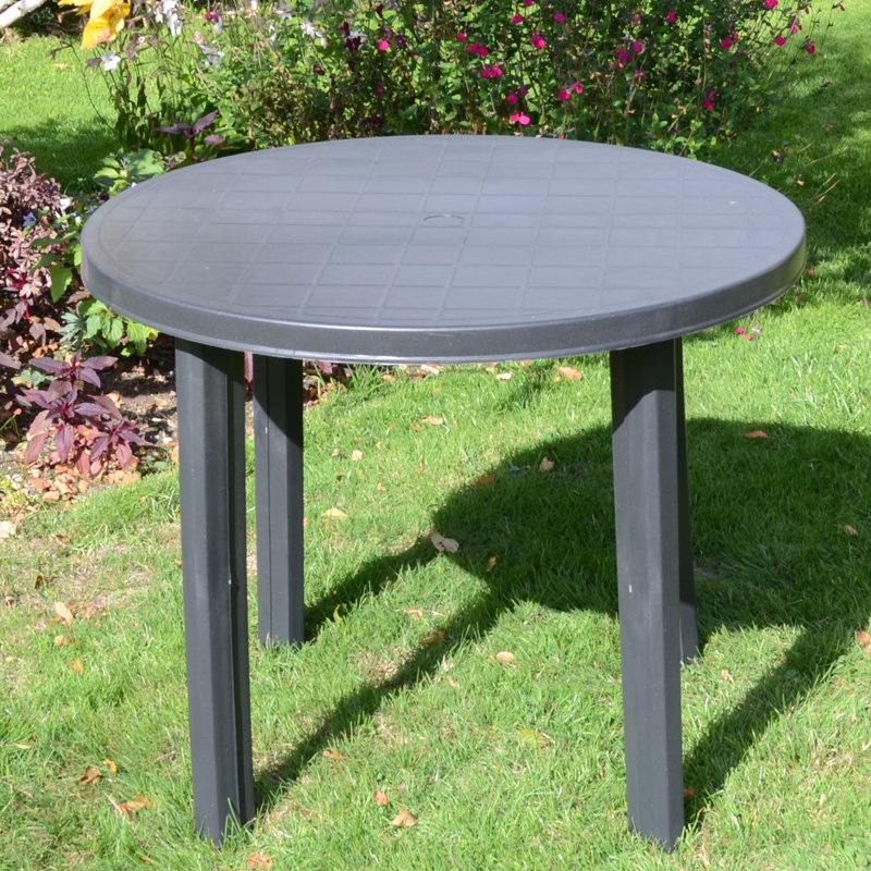 Revello Round Garden Table, Anthracite