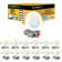 3.19'' 27003000350040005000K Selectable Colour Temperature Dimmable Air-Tight IC Rated LED Canless Recessed Lighting Kit