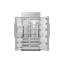 42" Side-By-Side Built-In Refrigerator With Dispenser, Silver