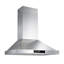 Hotte murale en acier inoxydable de 36 po VENFAN, hotte de cuisine 1200 CFM avec commandes tactiles et tactiles, lumières DEL, filtres à charbon et fonctionnement silencieux