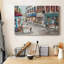 Café pittoresque - peinture sur toile tendue-683688534